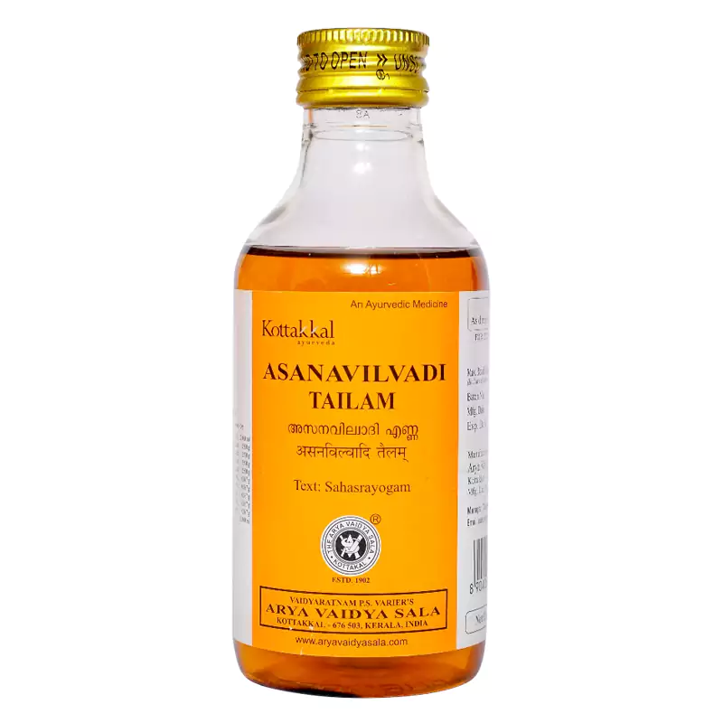 Kottakkal Arya Vaidyasala Asanavilwadi Tailam, 200 ml-1.webp